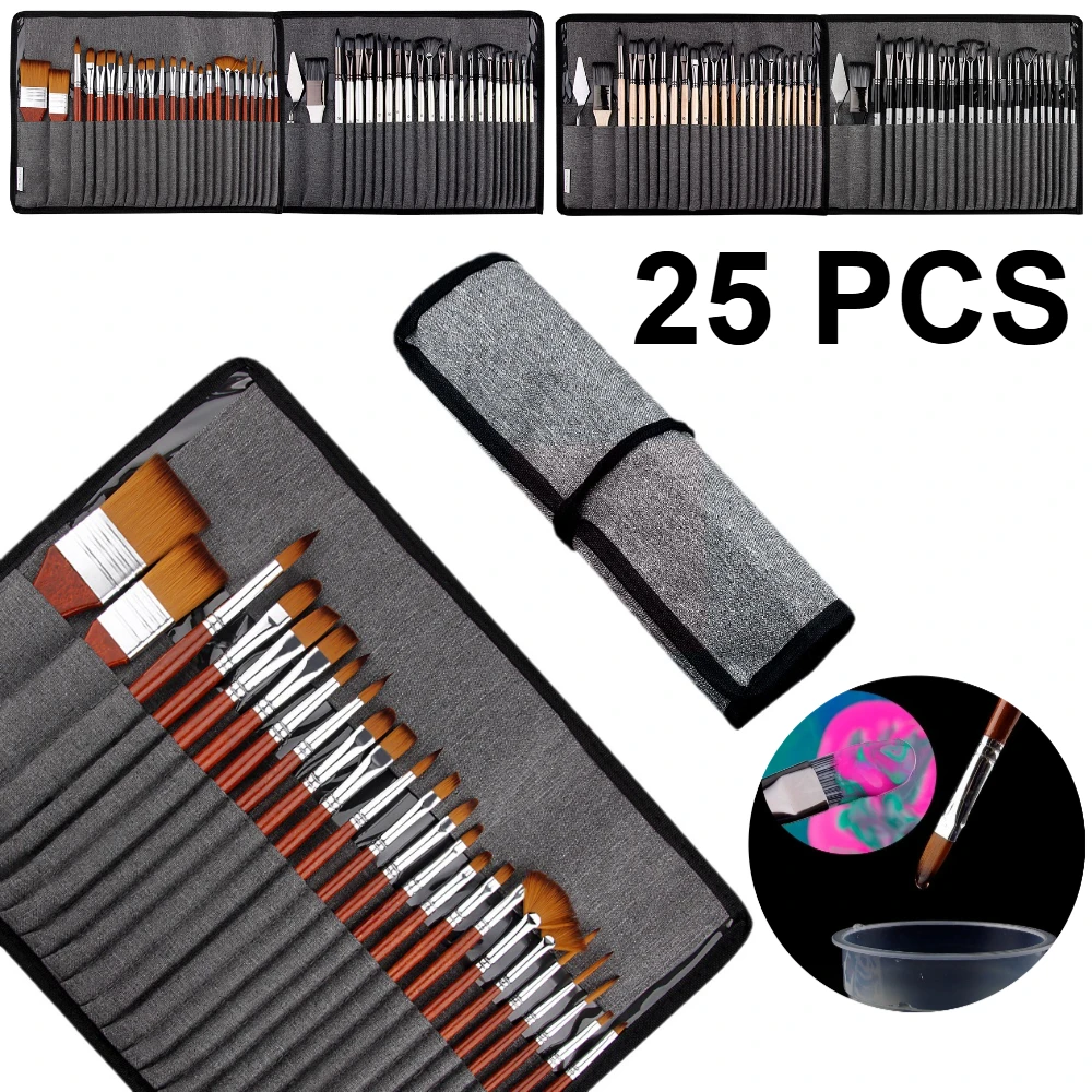25 adet Profesyonel Boya Fırça - Gouache Paint Set incelemesi ve fiyatı