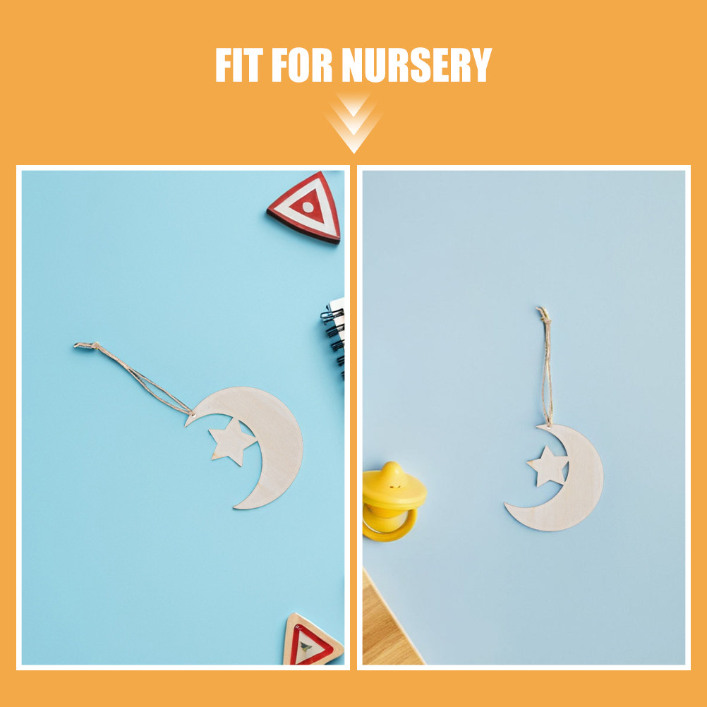 40 Adet Boş Ahşap Ay ve Yıldız - Art And Craft For Nursery incelemesi ve fiyatı